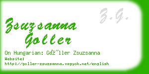 zsuzsanna goller business card